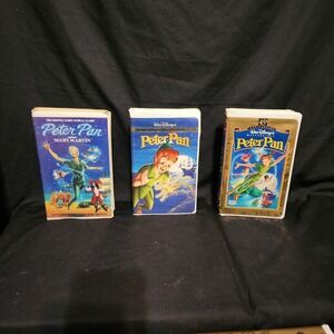 Peter Pan VHS Movie‎ Lot Of 3